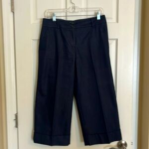 Croft & Barrow wide leg cropped pants with cuff, size 8